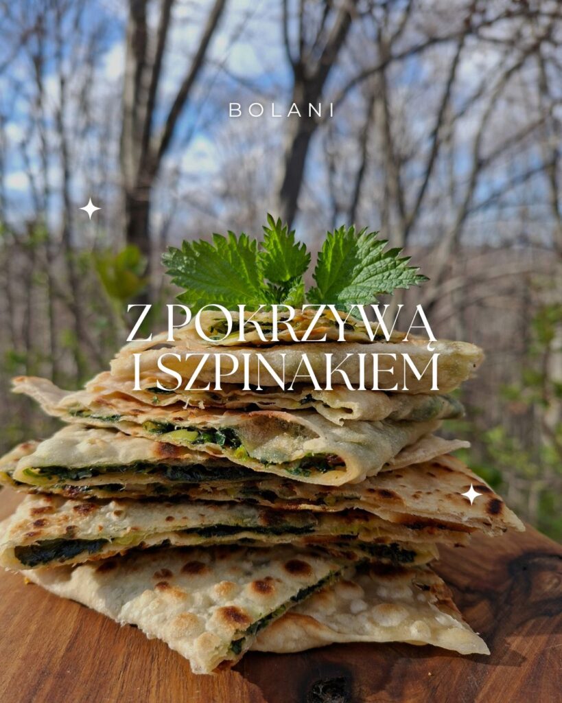 Bolani z pokrzywą i szpinakiem