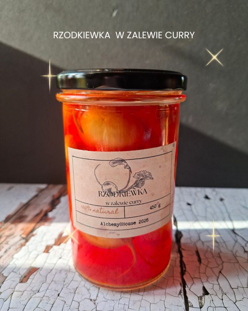 Rzodkiewka w zalewie curry